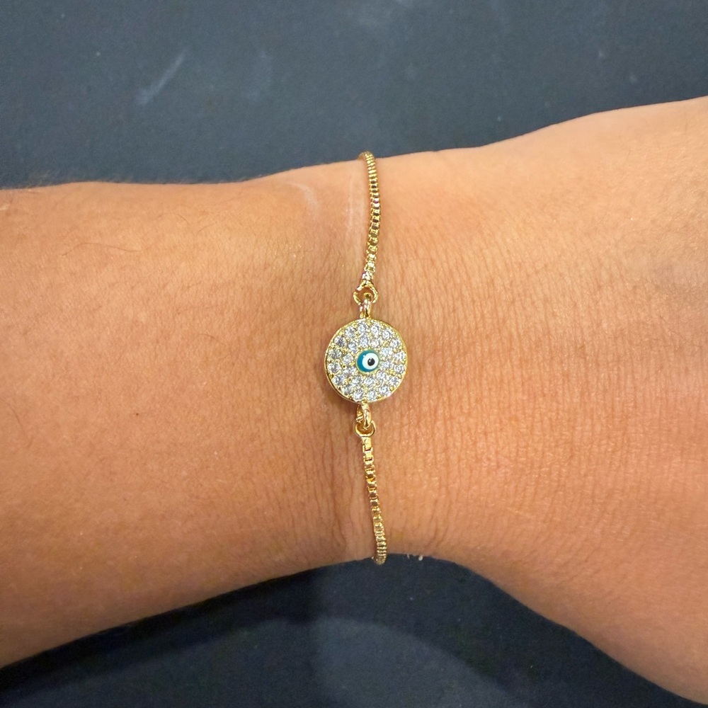 Gold Evil Eye Bracelet